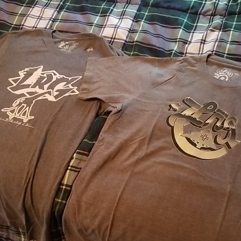 3 LRG brand t shirts size small